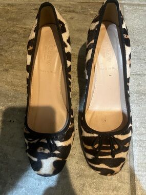J Crew Leopard Print 2 inch heels - Womenw